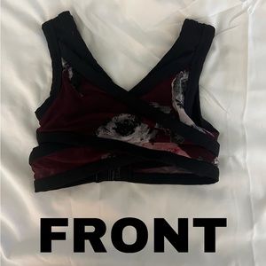 Five Dancewear Wrap Around Sports Bra / Size: Youth Large / Lightly Worn /